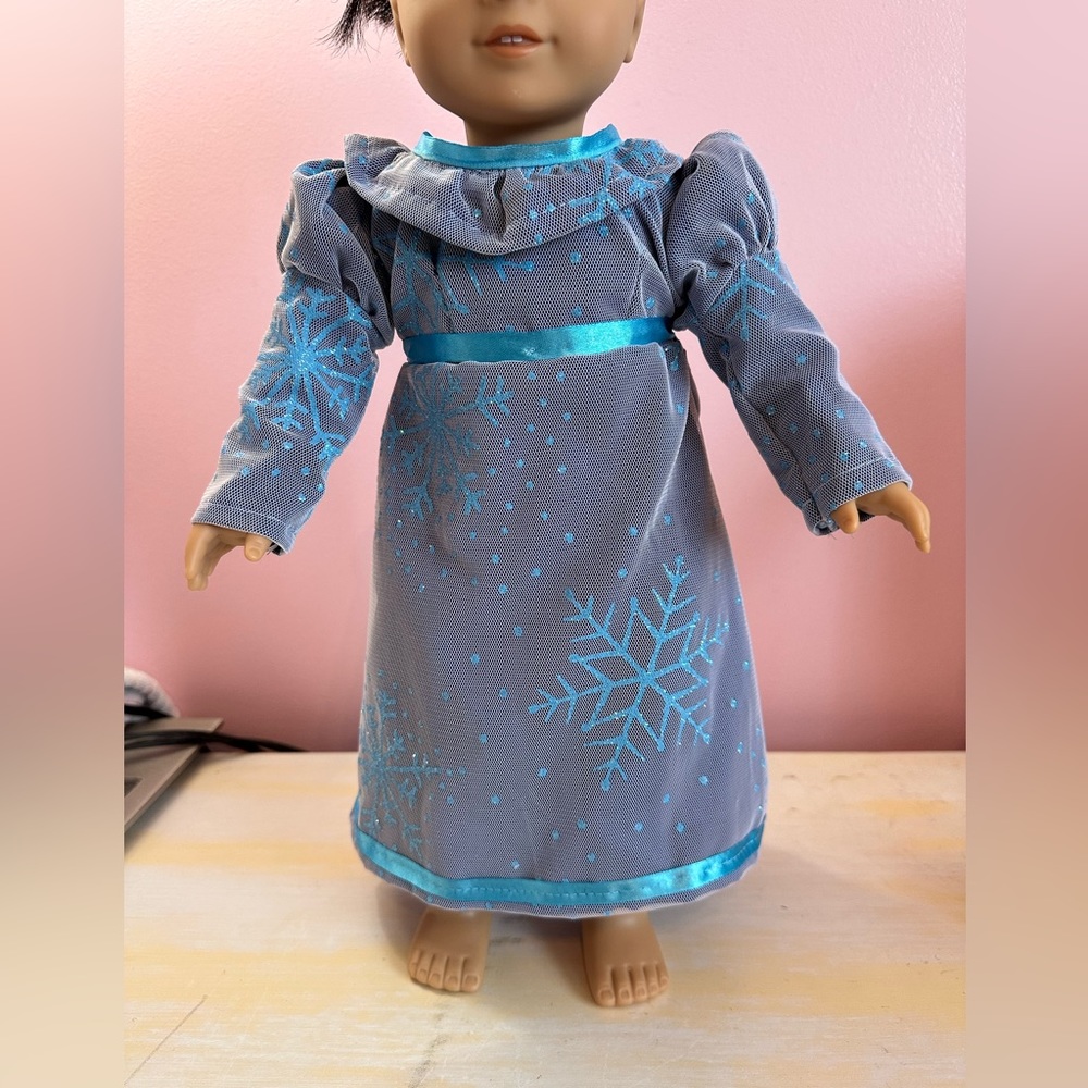 Handmade Winter Themed Doll Dress